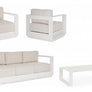Cod. 0663765 MOSES VAPOR SOFA SET4 W-CUSH YK15